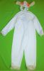 Kids Costumes to Hire - White Onesie & Headpiece - Orange Bows (2)